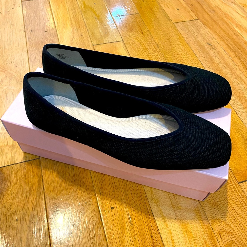 Brand new black Louise and Cie slip on flats